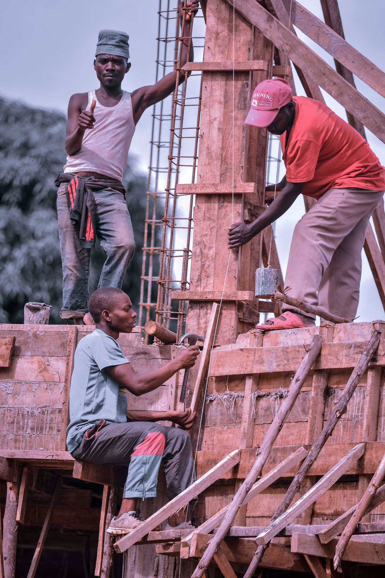 Forge construction team on site